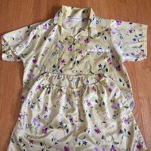Vintage Victoria Secret Pyjamas - Delicate Yellow Floral Print